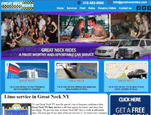 Tablet Screenshot of greatneckrides.com